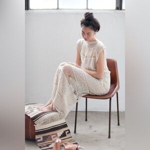 Callahan Anthropologie Callahan Crochet Maxi Dress